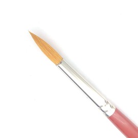 artgear Acrylic Painting Brush, Watercolor Brush (Red) (rR, Round Brush, No. 8)
