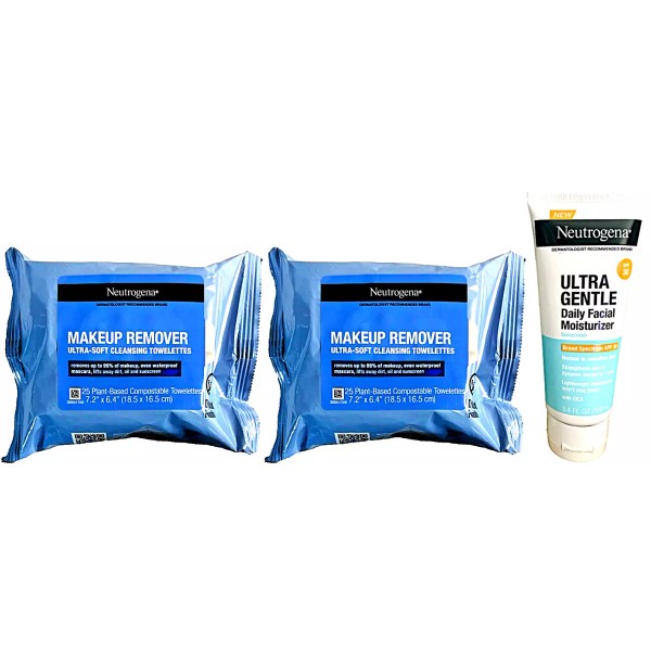 Neutrogena Ultra Gentle Daily Facial Moisturizer & Neutrogena Makeup Removal