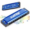 East top Blues Harmonica, Diatonic Harmonica Key of C 10
