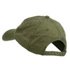 Outline Image of a Parrot Embroidered Washed Cap - Dark