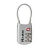 Master Lock 4688JADSLV Padlock, TSA Lock, Dial, Password Setting, Small,