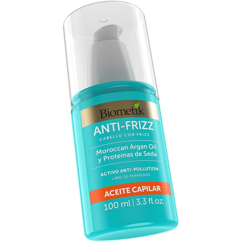 Biometik Anti-Frizz, Aceite Capilar, Rellena las Puntas para un Cabello