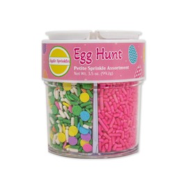 Mystic Sprinkles Easter/Passover 4 Cell Sprinkle Assortments (Egg Hunt Sprinkle Assortment, Petite)