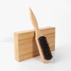 Zestjewel Boar Bristle Slick Back Hair Brush for Sleek Ponytail