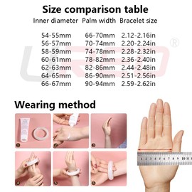 URED Blue Jade Bangle Bracelet for Women Blue Jade Stone Bracelet Chinese Feng Shui Bracelet Good Luck Bangle Elegant Woman Jade Stone Bangle Healing Bracelet(Jade Stone Bangle184, 62-63)