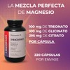 Magnesios Blend 220 Cápsulas Citrato Glicinato Treonato Magnesio 590