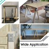 Gisafai 8 Pcs Steel Saw Horse Brackets Galvanized Metal Sawhorse