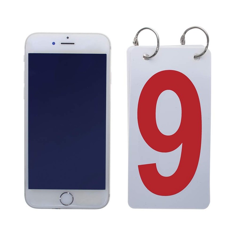 TOPTIE 2 Sets Tennis Score Keeper Visible 0-9 Double Sides