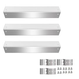 Grill Heat Plates Shield Stainless Steel Burner Cover BBQ Replacement Parts for Chargriller 5050, 5060 Duo Gas Charcoal 3001, 3008, 3030, 4000, 4208, 5072, 5252, 3-pack Flavorizer Bar Heat Deflector