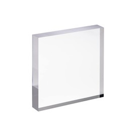 CiaoHER 1in Thickness 6in Square Acrylic Cube Display Block Clear Polished Pedestal Stand Riser Solid Base 6" x 6" x 1", 1 Pack