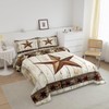 Manfei West Texas Star Comforter Set King Size, Rustic Farmhouse
