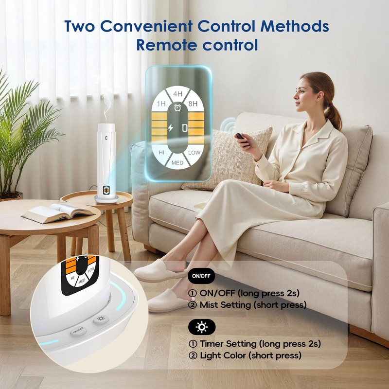 Waterless Scent Diffuser – 1200 Sq Ft Coverage, Essential Oil