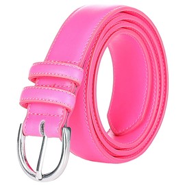 Falari Women Genuine Leather Belt Fashion Dress Belt With Single Prong Buckle 6028-24 Colors