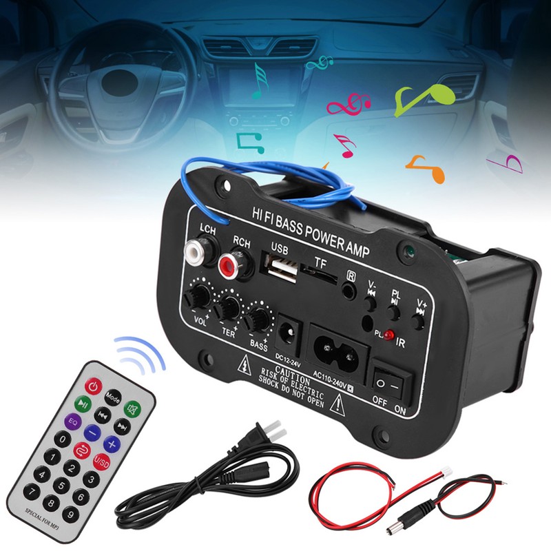 5 Inch Auto Car Digital Bluetooth Amplifier Hifi Bass High