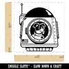 Astronaut Space Dog in Shuttle Landing Pod Self-Inking Rubber Stamp