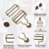 6 Sets Overall Buckles, 1-1/2" Overall Clasp Clips Replacement Dungaree