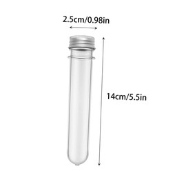 Gatuida 18 Pack of 40ml Test Tube Bottles Cylindrical Storage Containers for Liquids Portable Easy to Clean
