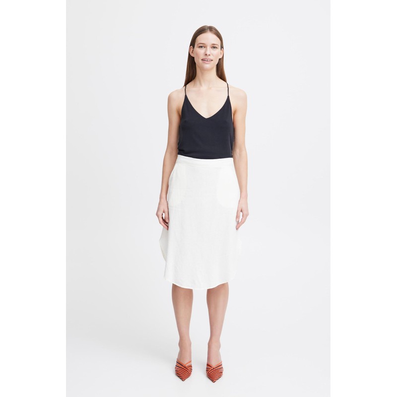 b.young BYFALAKKA Women's Skirt Webrock A-Line Skirt 55% Linen 45%