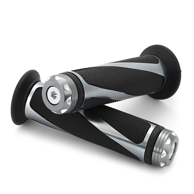 Nakira Next Generation Style Bike Grip with Bar Ends, Aluminum,