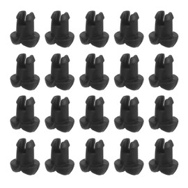 sourcing map 150 Pcs Pegboard Hook Locks, Peg Hook Stoppers Clips Plastic Pegboard Peg Locks Fit for 1/4 Inch Peg Board Hooks Tool Organizer for Stopping Hooks from Falling Off, Black