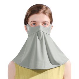 SIQITECH Neckerchief Summer Unisex Face Mask UV Protection Summer Headscarf Breathable Quick-Drying Neck Protection Foldable Bandana Sun Protection Balaclava Elastic Dust Cloth Beach Travel Fishing,