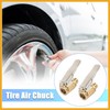 Partuto 2pcs Tire Chuck with Clip Adapter Air Chuck Tire
