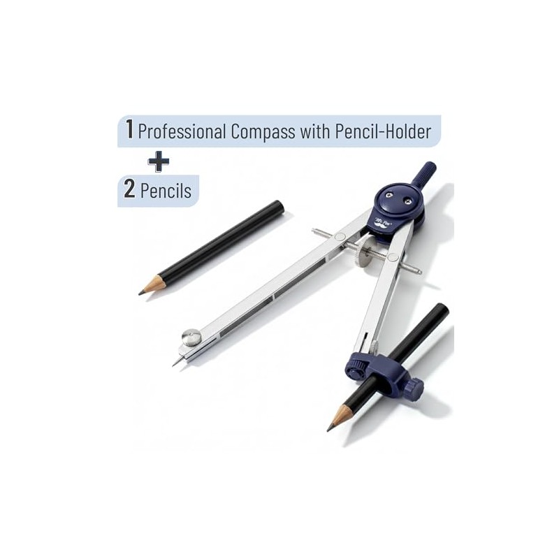 Mr. Pen - Compás para Geometría, Compás con Lápiz, Herramienta