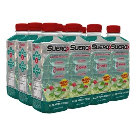 Suerox Bebida Hidratante Adulto 8 Iones Sabor Aloe Vera 12 pack