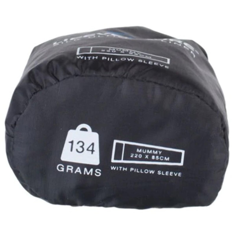 Lifeventure Lifemarque Silk Liner Sleeping Bag, Black, One Size