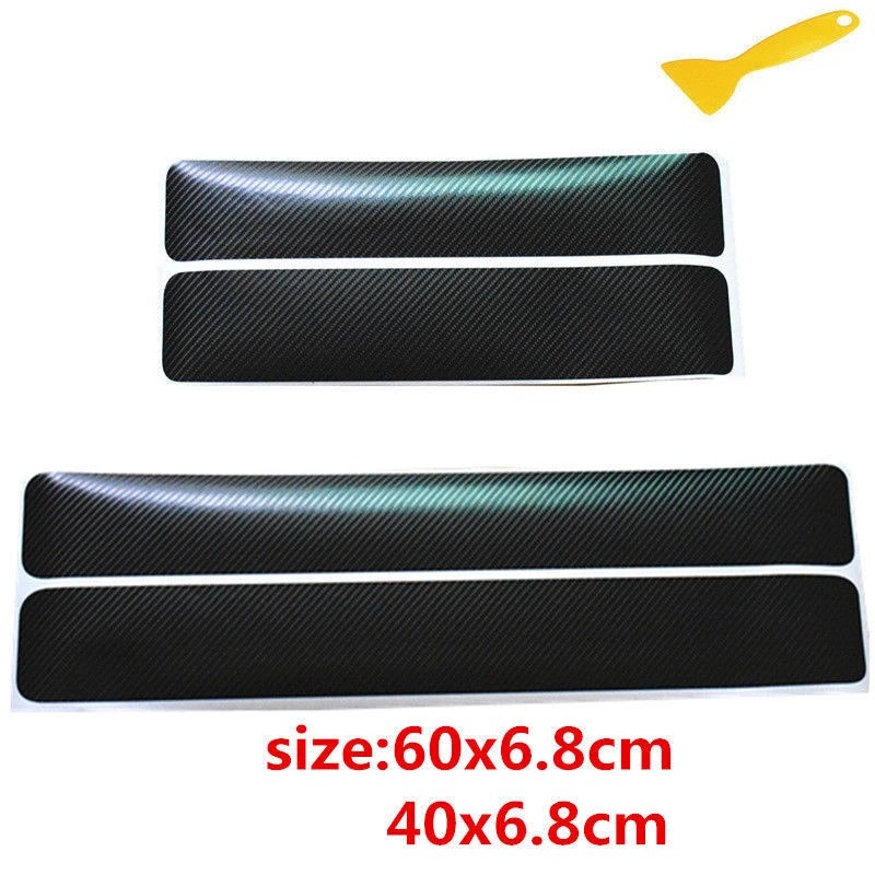 Unbranded 4pc For Dodge Ram 1500 Carbon Fiber Cab Door
