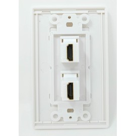 RiteAV - 2 Port Screwless Decorative Wall Plate [White]