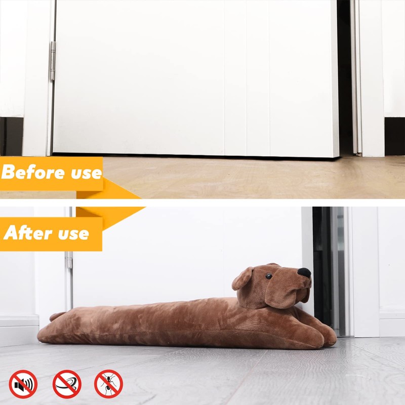 CERAYOU 36 Inch Heavy Duty Under Door Draft Stopper, Cute