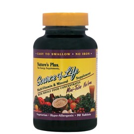 Nature's Plus Source Of Life Mini-Tabs no Iron, 90 Τabs