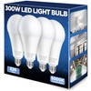 300W Equivalent LED Light Bulb, 4060LM Super Bright A23 LED