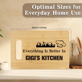 Mothers Day Gifts for Grandma, Best Gigi Grandma Grandmother Grandparents Gift Ideas, Grandma Cutting Board Chopping Board Birthday Valentines Grandmothers Day Easter Christmas Kitchen Decor Present