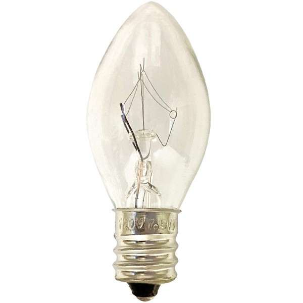 National Artcraft 7-1/2 Watt Clear Tapered Light Bulb with Candelabra Base (Pkg/100)