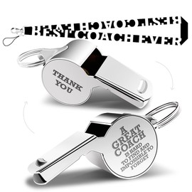 Whistle Thank You Coach Gifts Whistle for Coaches Teachers Whistle Emergency Coach Referee Lifeguard Loud Whistle for Men Women Referees School Sports Coaches Whistle with Lanyard Cheer Coach Gift.