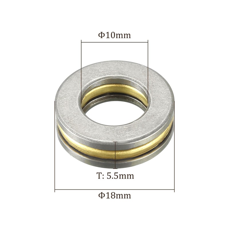 Kozelo 4pcs F10-18M Thrust Ball Bearings [10mm x 18mm x