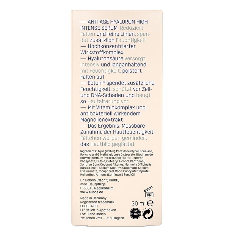 EUBOS Hyaluron High Intense Serum, 30 ml