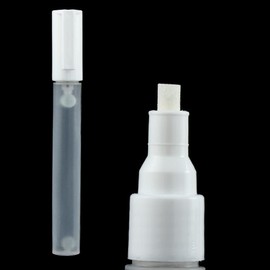 Acrylic Plastic Marker Empty Pen Rods, Graffiti Pen Tubes Resuable Paint Pen Barrels,Marker Clear White Marker Pen,Refillable Paint Marker Tubes School Supplies(8mm)
