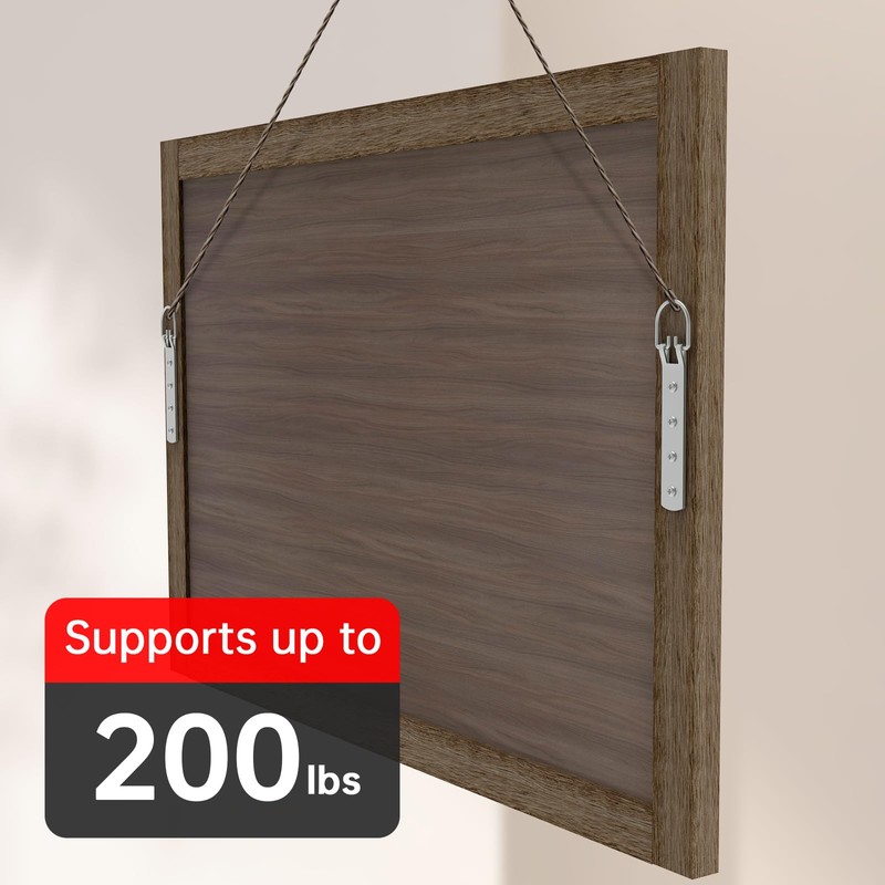 2 PCS Heavy Duty Picture Hangers Large D-Ring Hanger for