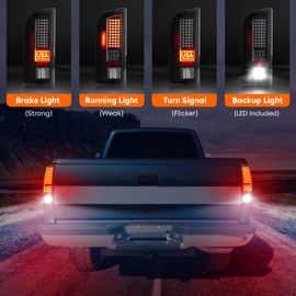 Tresound LED Tail Light for Dodge RAM 1500 2002-2006, RAM 2500 3500 2003-2006, Rear Taillight Assembly, 55077348AF, 55077347AF, CH2801147, CH2800147