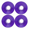 3DM Cambria 62mm 84a Clear Purple Longboard Wheels (Set Of