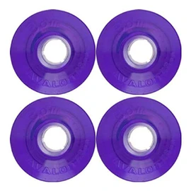 3DM Cambria 62mm 84a Clear Purple Longboard Wheels (Set Of 4)