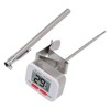 Food Thermometer Regulable Clip Large Display Screen Detachable Stainless Steel