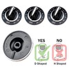 Pistek 4 pack Y700854 AP4290230 PS2201285 Surface Burner Knob for