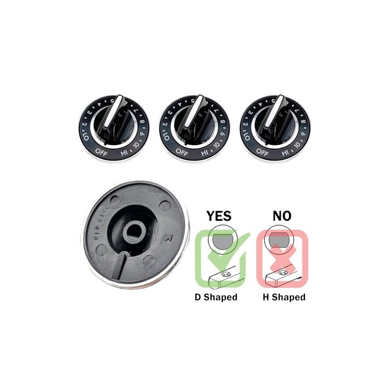 Pistek 4 pack Y700854 AP4290230 PS2201285 Surface Burner Knob for