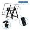 Duiliuu Low Height Mobile TV Stand, Low TV Stand with