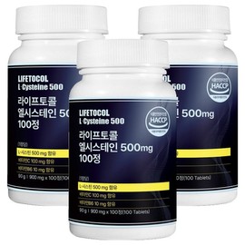 Lifetocol L-Cysteine ​​500mg, 100 tablets, 3 units / 라이프토콜 엘시스테인 500mg, 100정, 3개