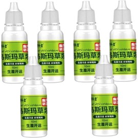6 esencias de extracto de hierba Usma líquido nutritivo para el crecimiento cilios para cabello pestañas y cejas.